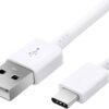 USB C kabel geschikt voor Samsung S8, S9, S10, S20, S21, S22 Plus & Ultra - oplader kabel - lader - oplader - Wit