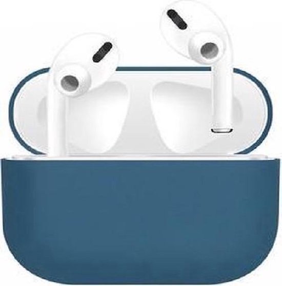 Siliconen Case geschikt voor AirPods Pro - Donker blauw