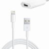 USB lader 5W-1A lader reislader + 1 meter oplaadkabel Lightning - Wit - geschikt voor iPhone 6, 7