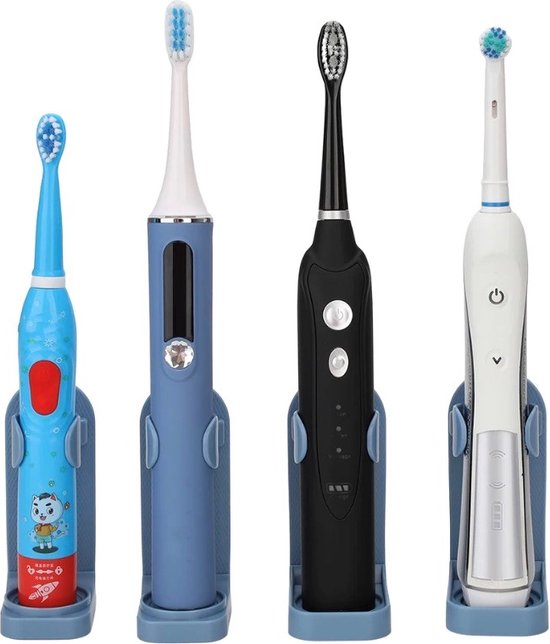 Tandenborstelhouder - Houder Elektrische Tandenborstel - Kleur Zwart - zonder boren - geschikt voor Oral B Toothbrush - Zelfklevend hangende houder